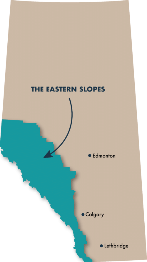 Visualisation of the footprint of Ram River Coal Corporation’s Aries Mine along the Ram River.